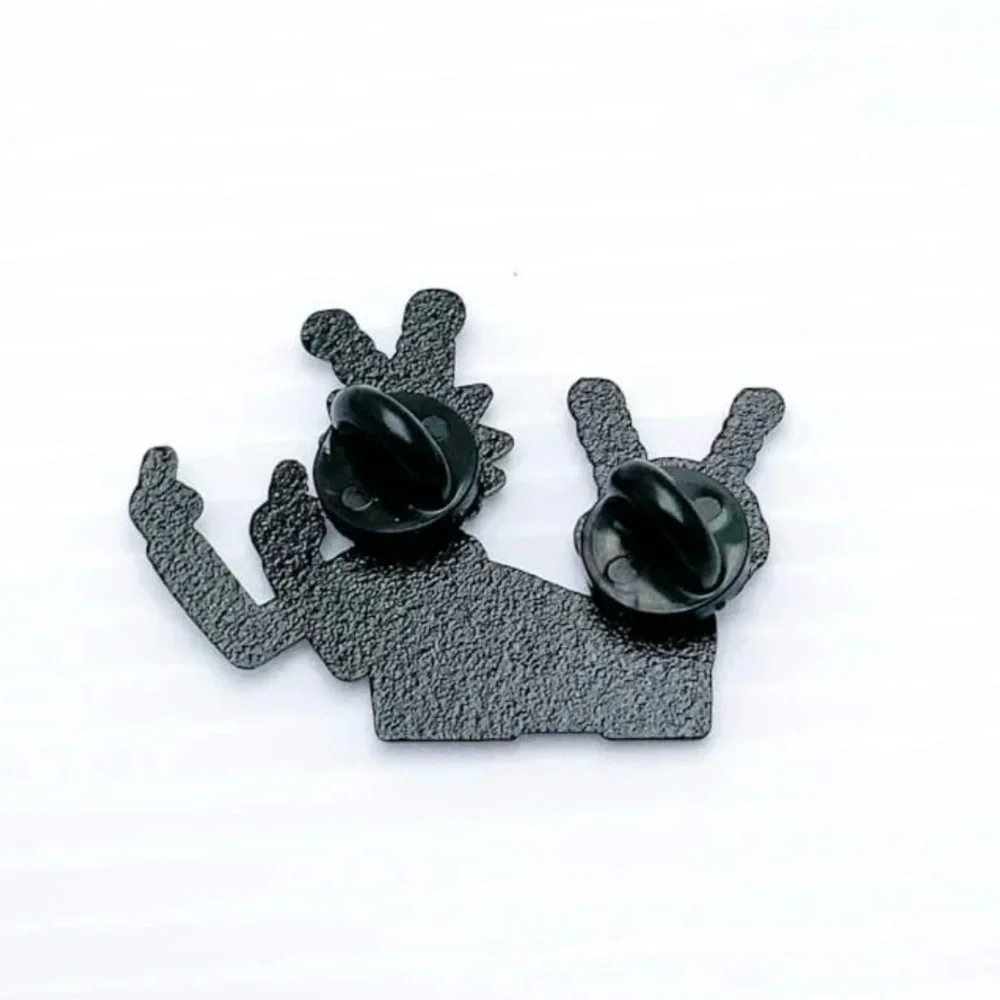 Funny Rick and Morty Pin Cartoon Geeky Weirdcore Sci-Fi Enamel Brooch - Picture 2 of 6